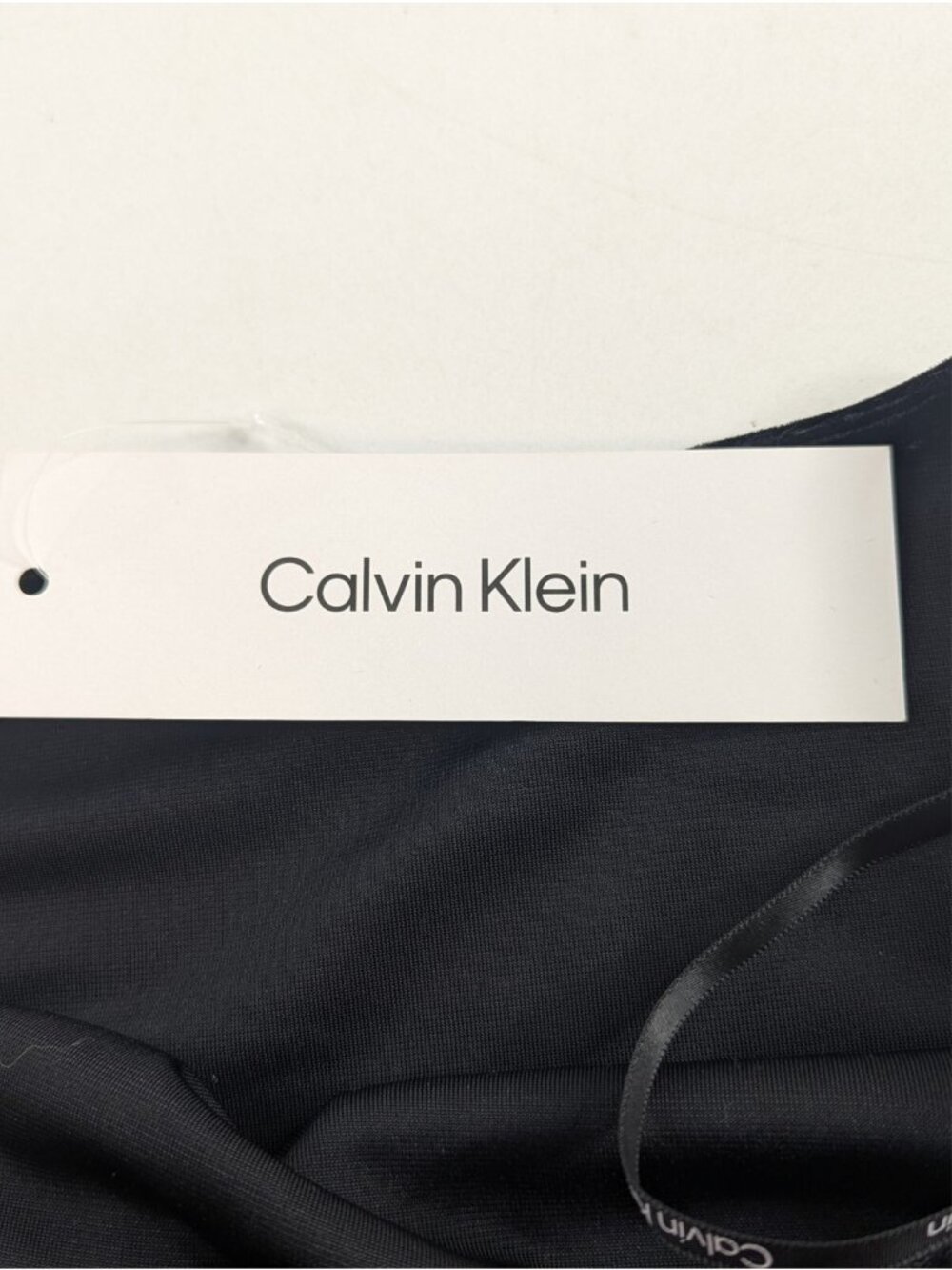 Calvin Klein Women's Medium Velour Sleeveless Top Black Blouse Shirt - NWT - Picture 7 of 8